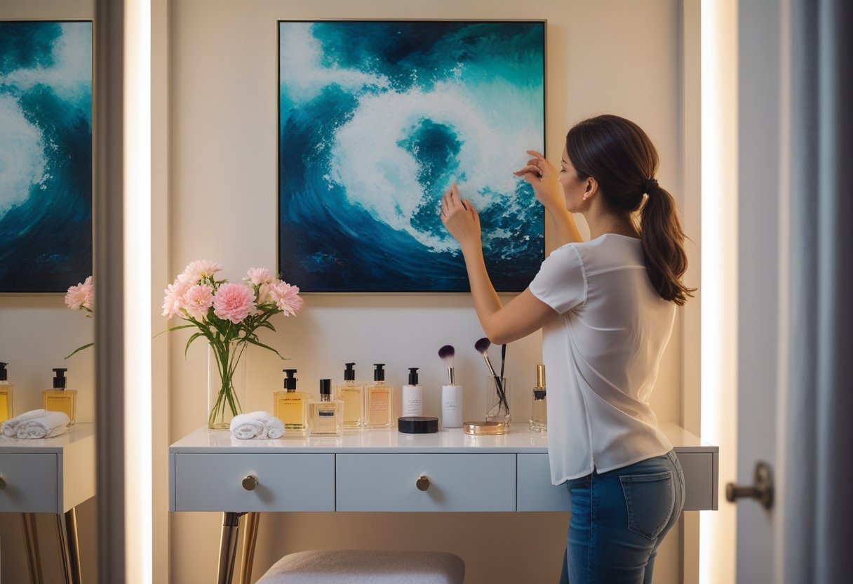 Sådan vælger du det perfekte maleri til dit toiletbord